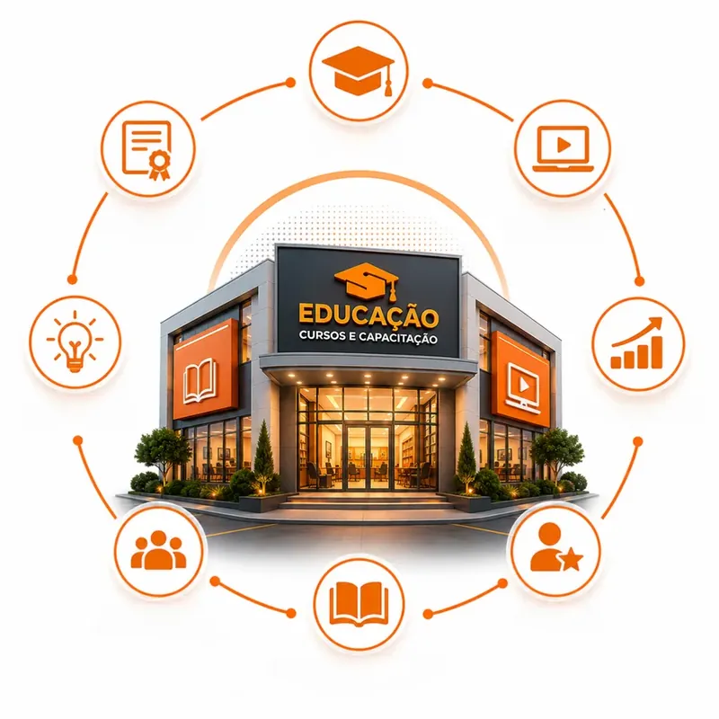Instituição de educação — cursos, EAD, matrículas, certificação e capacitação